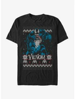 Marvel Venom Christmas Pattern T-Shirt