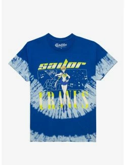 Sailor Moon Sailor Uranus Double Portrait Tie-Dye T-Shirt - BoxLunch Exclusive