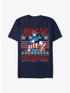 Marvel Captain America Christmas T-Shirt