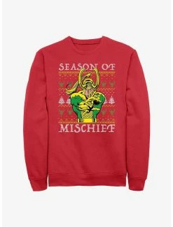 Marvel Loki Mischief Season Ugly Christmas T-Shirt