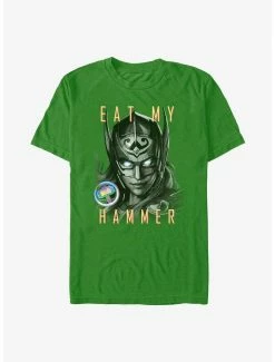 Marvel Thor: Love And Thunder Eat My Hammer Dr. Jane Foster Portrait T-Shirt