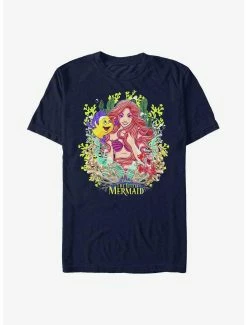 Disney The Little Mermaid Ariel, Flounder, And Sebastian T-Shirt