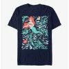 Disney The Little Mermaid Ariel Swirly Seaweed Poster T-Shirt