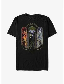 Disney Villains Jafar, Maleficent, And Hades Nouveau Triptych T-Shirt