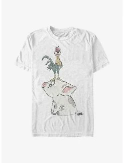 Disney Moana Pua And Hei Hei T-Shirt